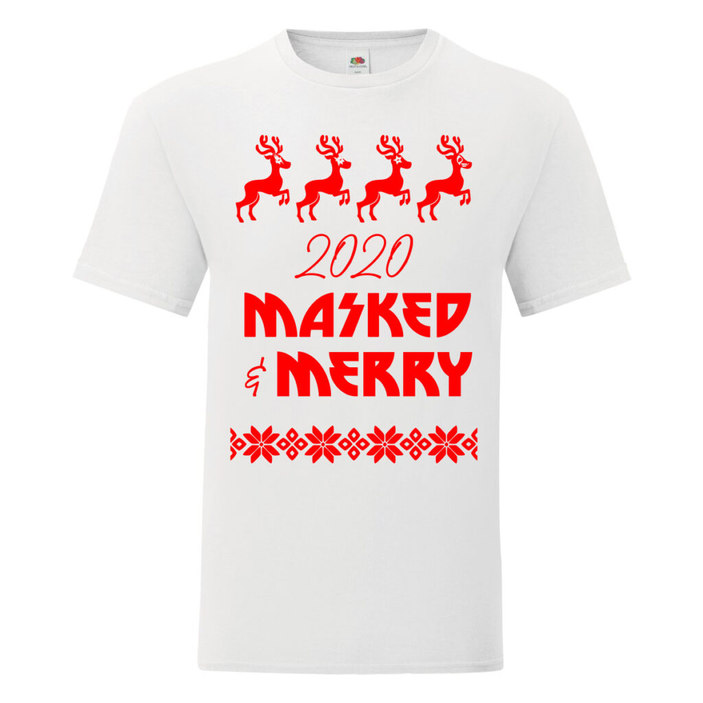 T-SHIRT NATALE MASKED MERRY